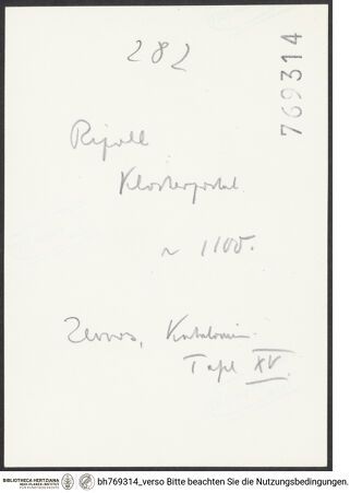 Rückseite von bh769314_recto