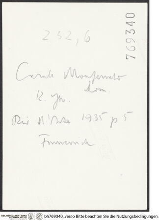 Rückseite von bh769340_recto