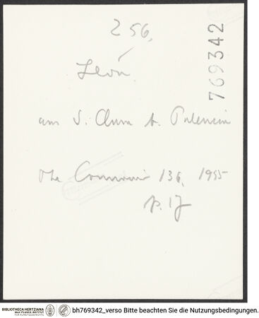 Rückseite von bh769342_recto