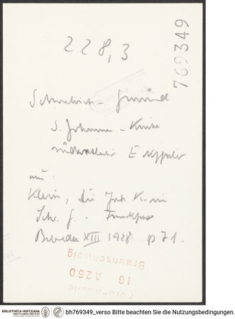 Rückseite von bh769349_recto