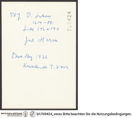 Rückseite von bh769424_recto