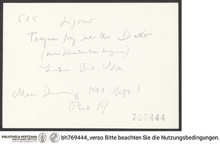 Rückseite von bh769444_recto