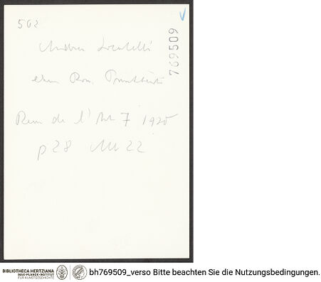 Rückseite von bh769509_recto