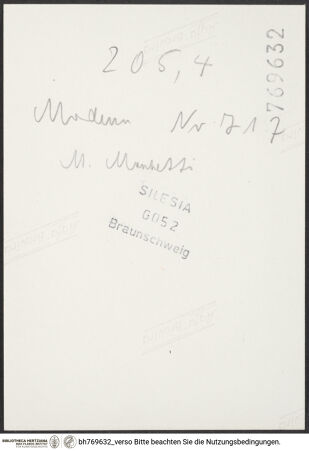 Rückseite von bh769632_recto