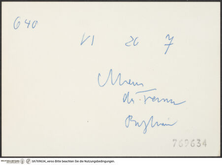 Rückseite von bh769634_recto
