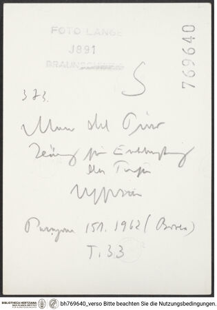 Rückseite von bh769640_recto