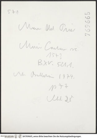 Rückseite von bh769665_recto