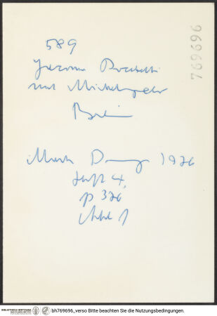 Rückseite von bh769696_recto