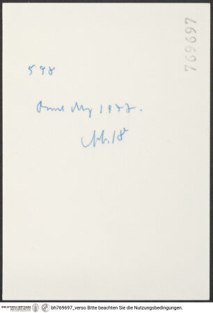 Rückseite von bh769697_recto