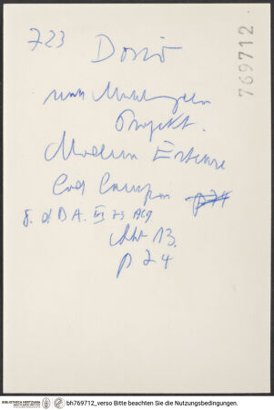 Rückseite von bh769712_recto