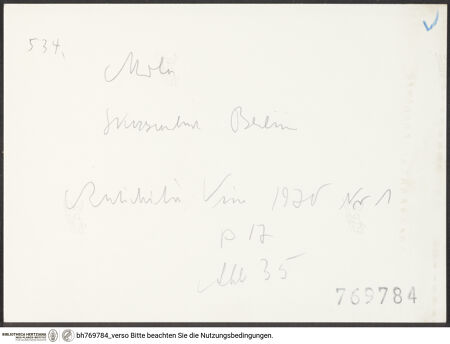 Rückseite von bh769784_recto