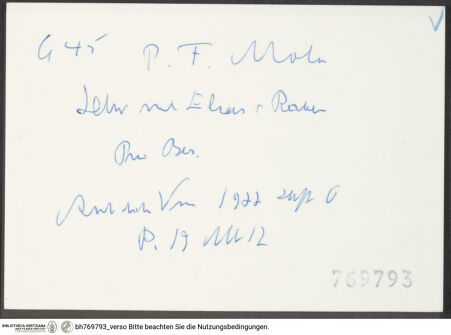 Rückseite von bh769793_recto