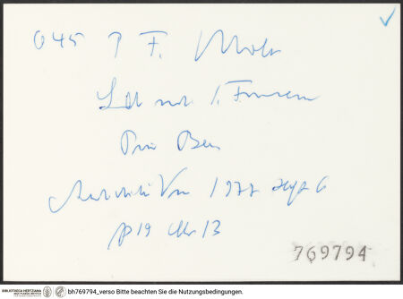 Rückseite von bh769794_recto