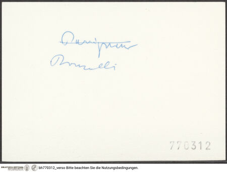 Rückseite von bh770312_recto