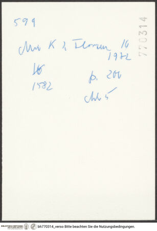 Rückseite von bh770314_recto
