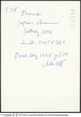 Rückseite von bh770316_recto