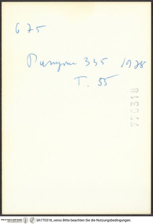 Rückseite von bh770318_recto