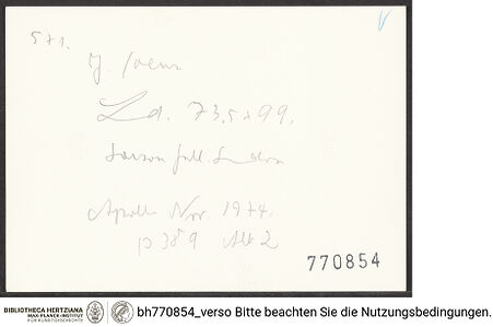 Rückseite von bh770854_recto