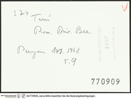 Rückseite von bh770909_recto