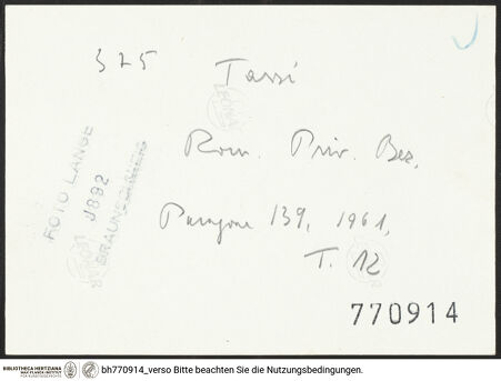 Rückseite von bh770914_recto