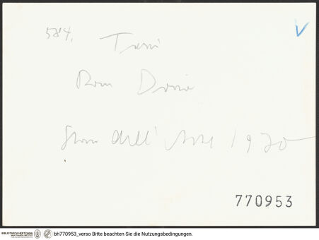 Rückseite von bh770953_recto