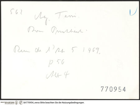 Rückseite von bh770954_recto