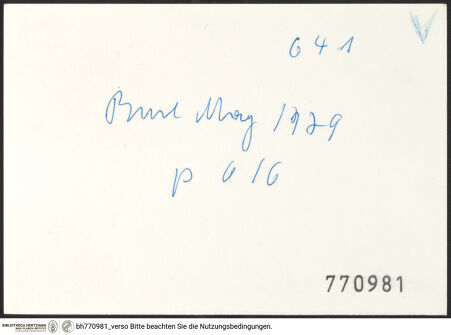 Rückseite von bh770981_recto