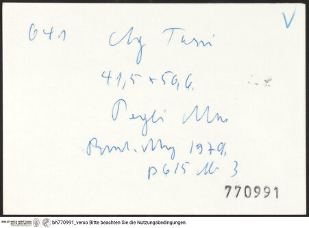 Rückseite von bh770991_recto