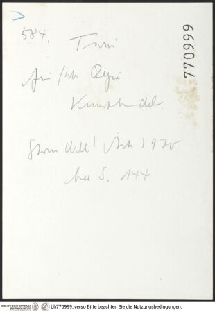 Rückseite von bh770999_recto