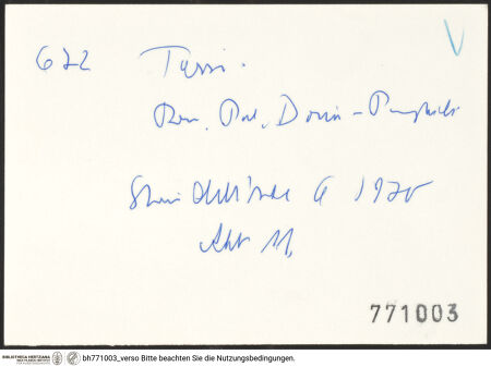 Rückseite von bh771003_recto