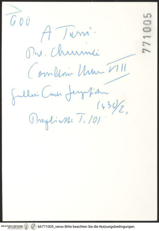 Rückseite von bh771005_recto