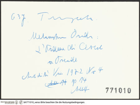 Rückseite von bh771010_recto