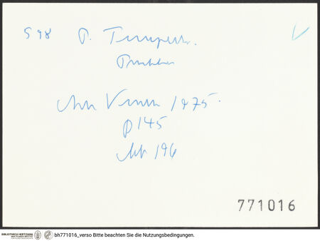 Rückseite von bh771016_recto