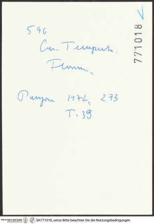 Rückseite von bh771018_recto