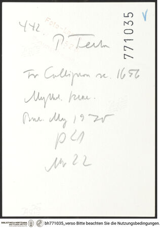 Rückseite von bh771035_recto