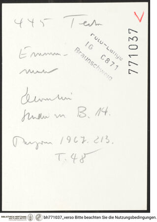 Rückseite von bh771037_recto