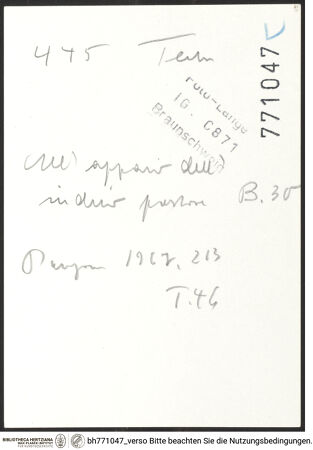 Rückseite von bh771047_recto