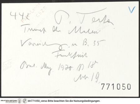 Rückseite von bh771050_recto