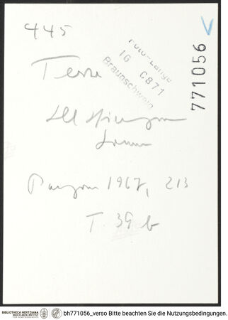 Rückseite von bh771056_recto