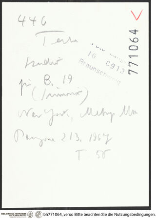 Rückseite von bh771064_recto