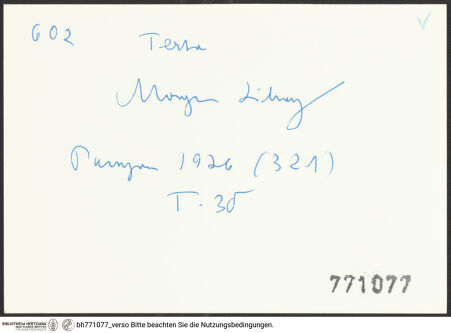 Rückseite von bh771077_recto