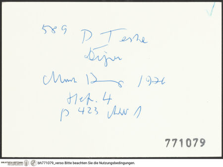 Rückseite von bh771079_recto