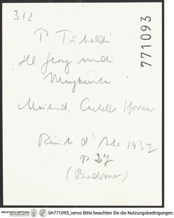 Rückseite von bh771093_recto