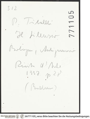 Rückseite von bh771105_recto