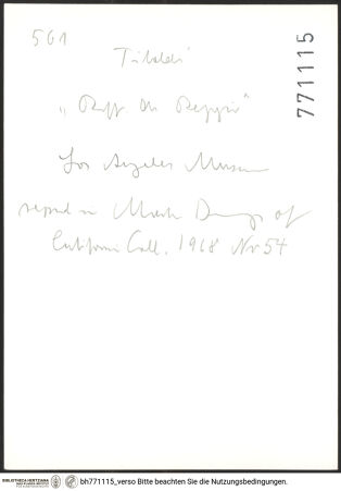 Rückseite von bh771115_recto