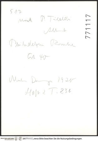 Rückseite von bh771117_recto