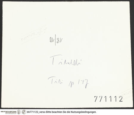 Rückseite von bh771122_recto