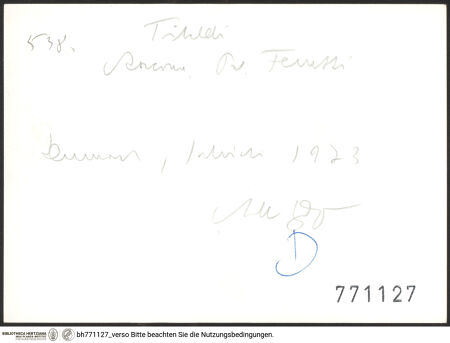 Rückseite von bh771127_recto