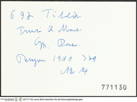Rückseite von bh771130_recto