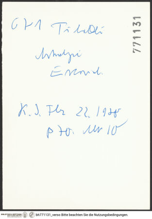 Rückseite von bh771131_recto